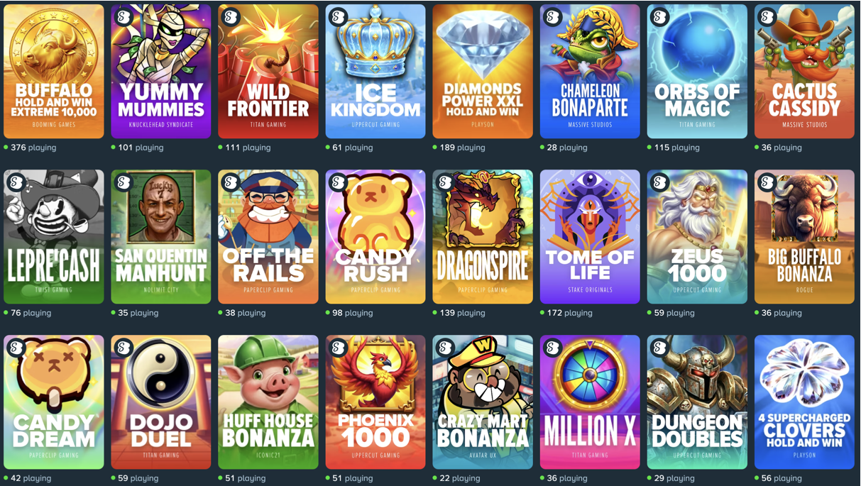 Слоты в Stake Casino